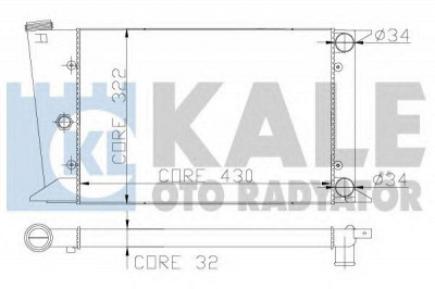 KALE OTO RADYATOR 138900 -  Радиатор, охлаждение двигателя